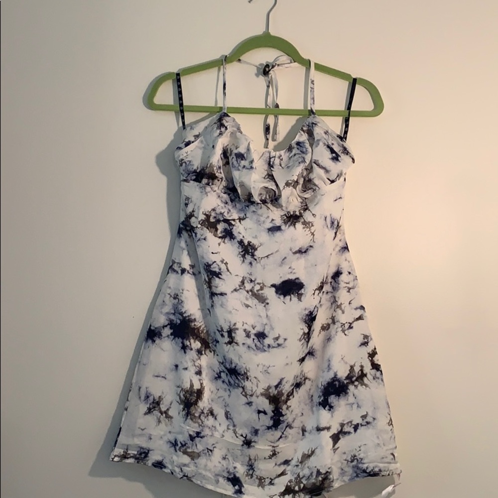 tie dye mini dress